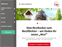 Tablet Screenshot of cbs-celle.de
